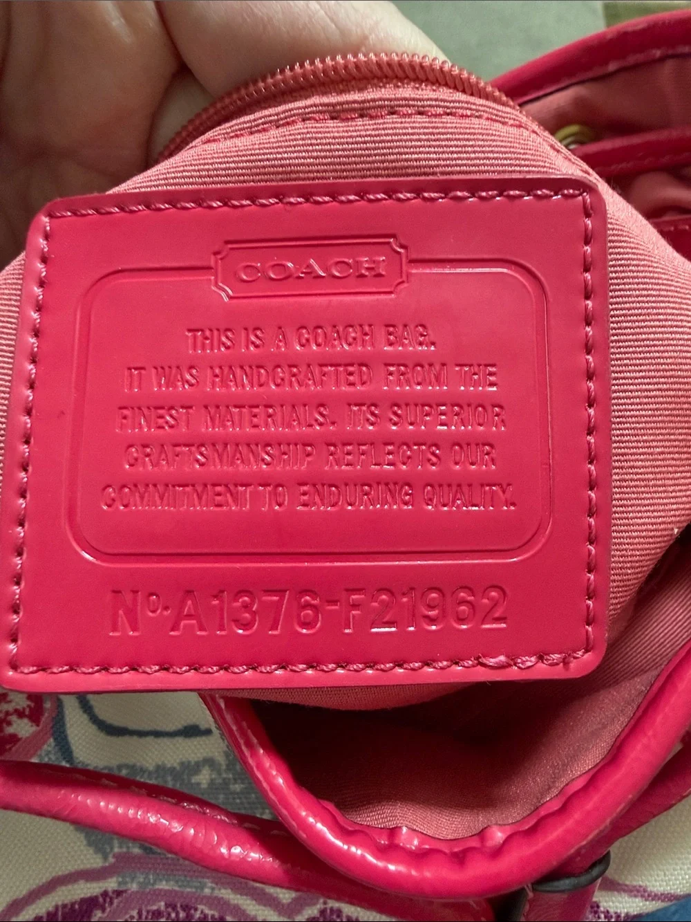 Coach vintage Y2K Signature Scribble Poppy canvas backpack, F21962, VGUC